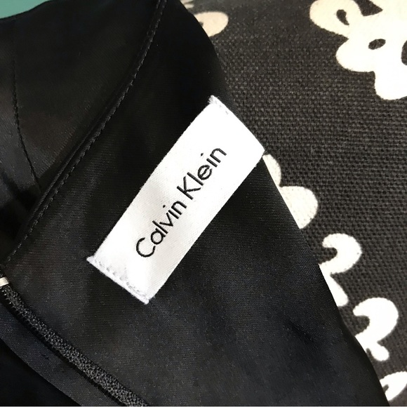 Calvin Klein * Bodycon Black Satin Formal Cocktail Dress GUC Woman’s Petite 4P 4 - Picture 8 of 10